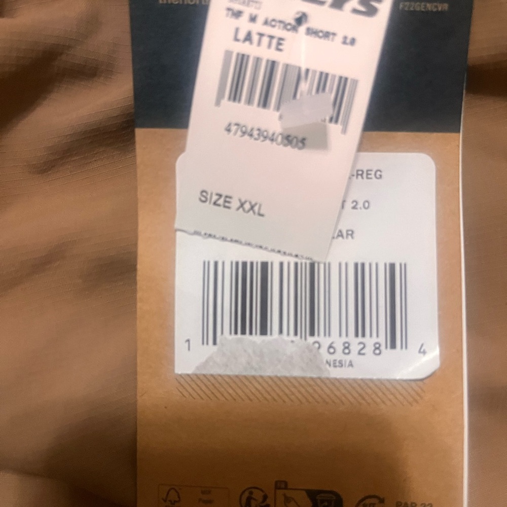 The North Face Tan Athletic Shorts with White Drawstring - Picture 3 of 7
